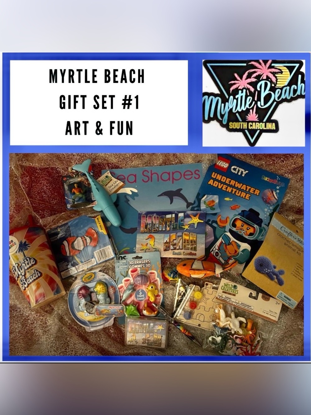 NEW: KID PACK - 16 ITEMS Myrtle Beach! Choose A Myrtle Beach Kid Shirt Set #1